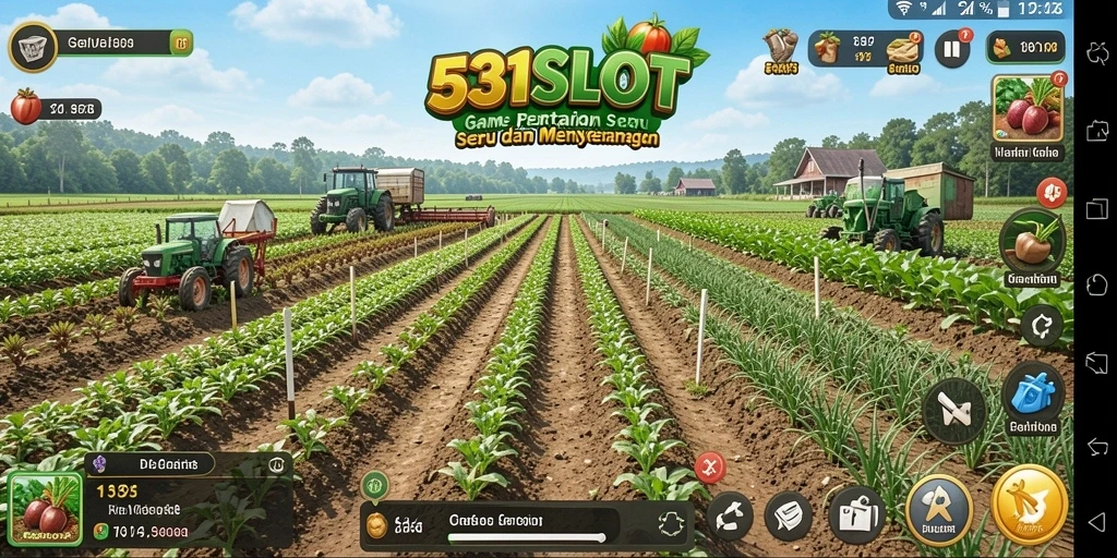 Tampilan gameplay pertanian yang menawan di 531SLOT.