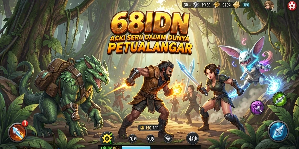 Tampilan gameplay seru 68IDN dengan aksi mendebarkan.