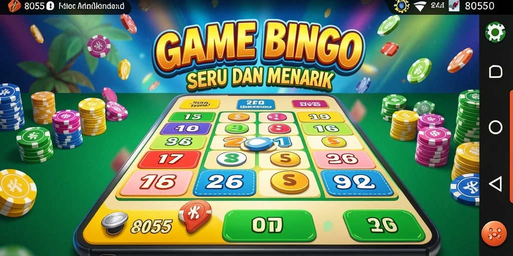Screenshot gameplay Bingo di 8055 dengan grafis yang menarik.