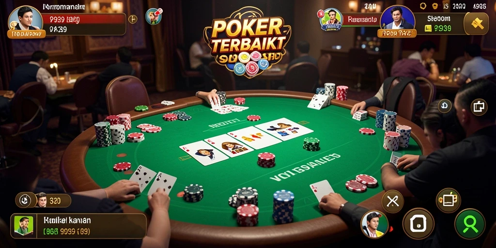 Screenshot gameplay poker yang menarik dan kompetitif.