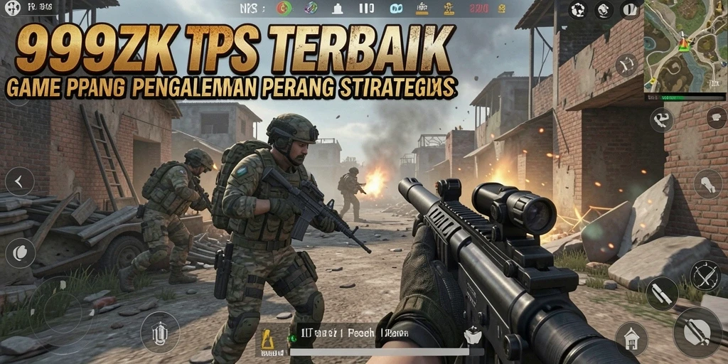 Gameplay mendebarkan di dunia peperangan TPS.