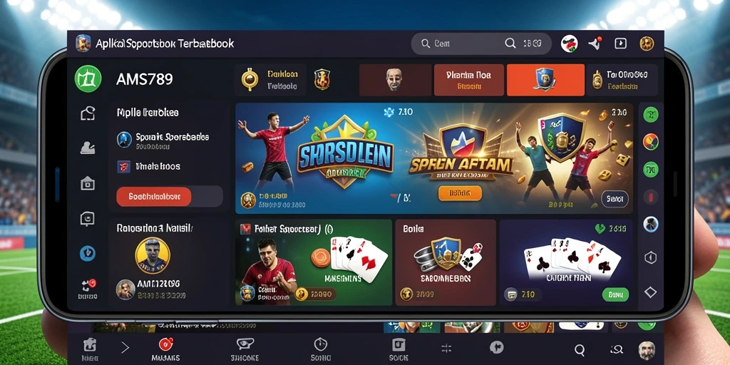 Tampilan antarmuka aplikasi Sportsbook yang menarik dan interaktif.