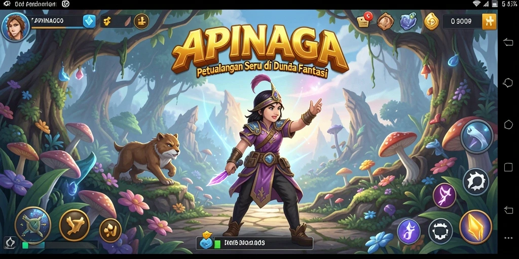 Gameplay menarik dalam dunia petualangan penuh warna.