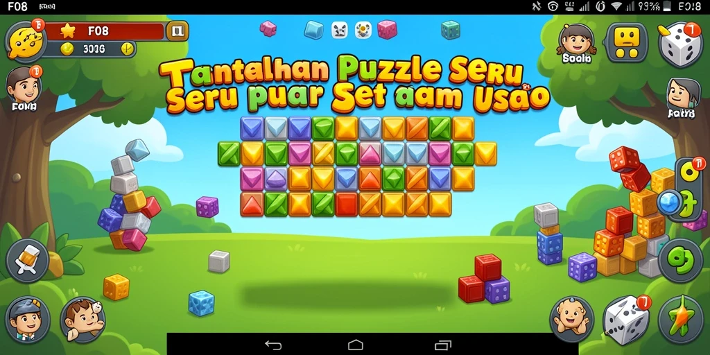 Tampilan gameplay F08 dengan teka-teki yang menantang.