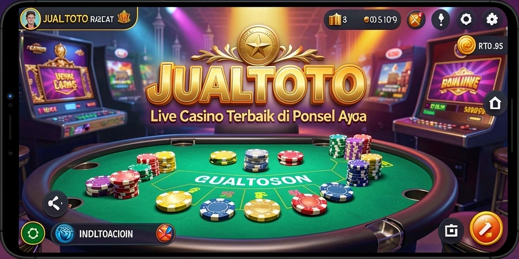 Tampilan permainan Live Casino yang menarik dan interaktif.