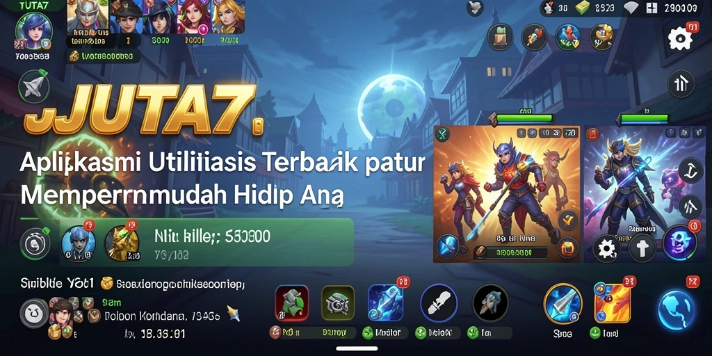 Screenshot utama JUTA7 menampilkan antarmuka pengguna yang sederhana dan intuitif.