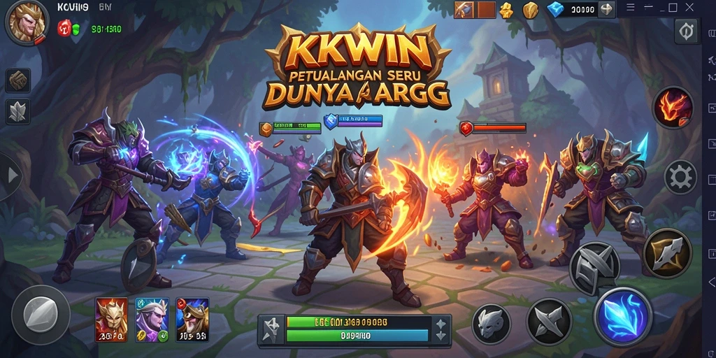 Tangkapan layar menunjukkan aksi pertempuran di KKWIN yang menegangkan.