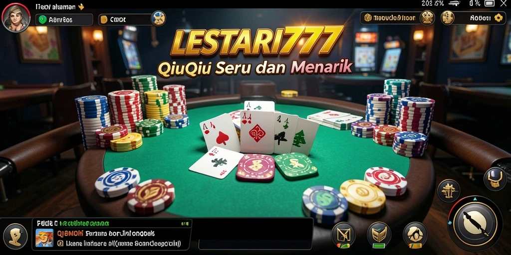 Tampilan gameplay seru di LESTARI777 saat bermain QiuQiu.