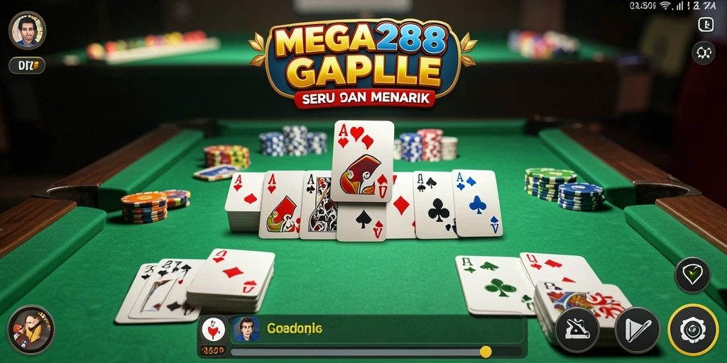 Tampilan gameplay seru dari MEGA288 dengan teman-teman.