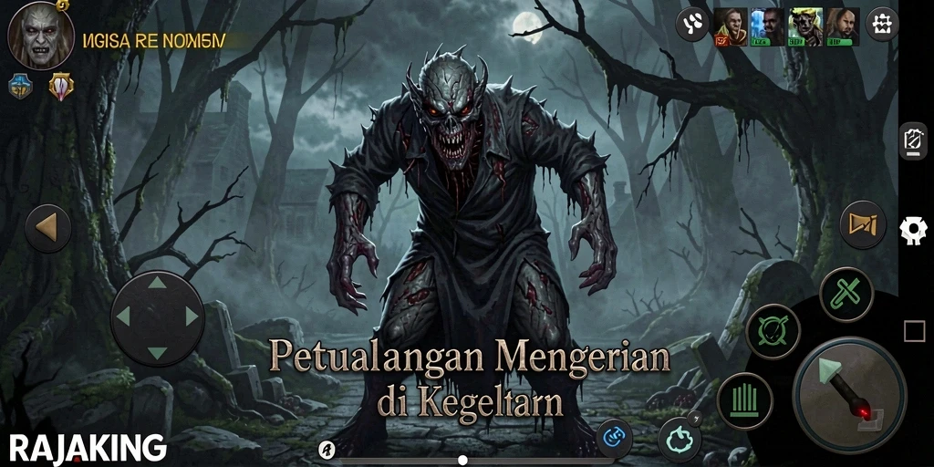 Screenshot gameplay RAJAKING yang memperlihatkan momen-momen menegangkan.
