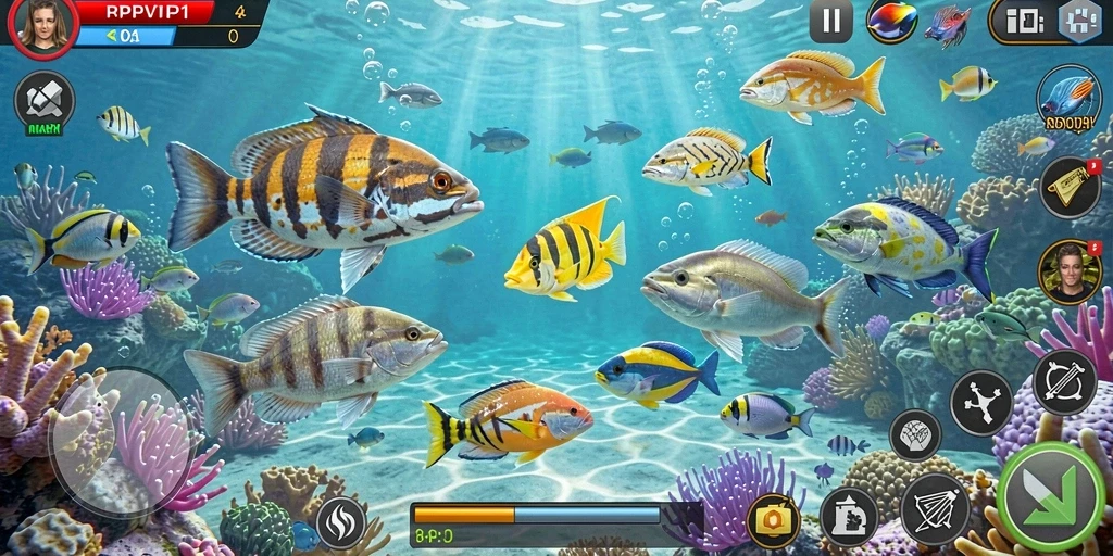 Tampilan gameplay seru dalam RPVIP1 yang penuh warna.