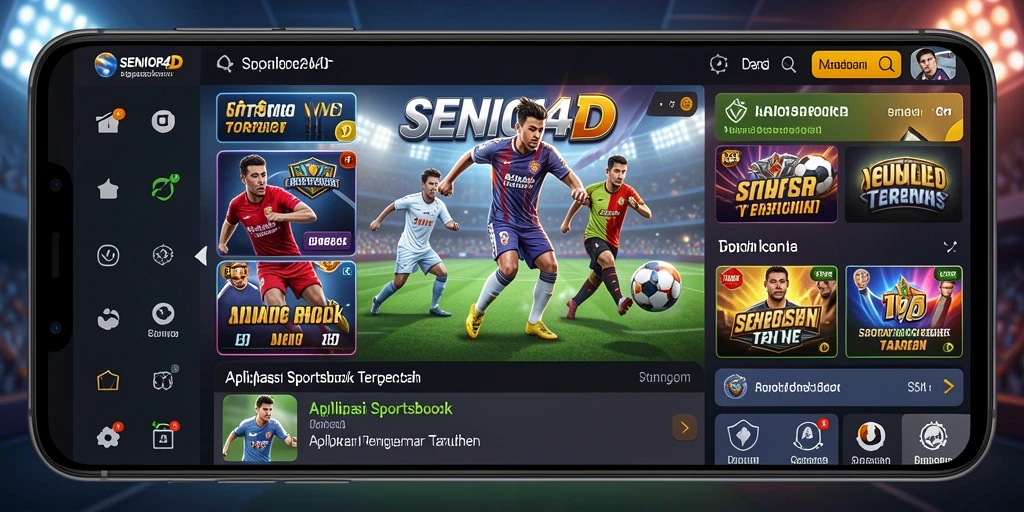 Tampilan antarmuka intuitif SENIOR4D saat melakukan taruhan.