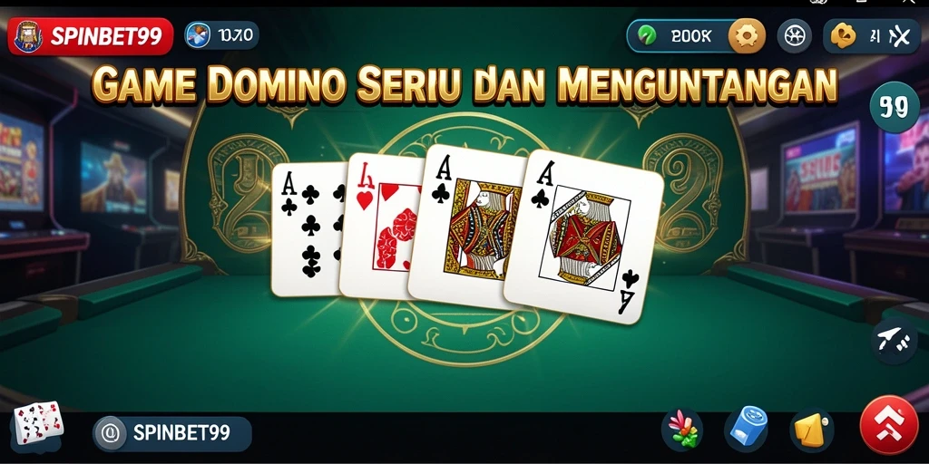 Tampilan screenshot SPINBET99 saat bermain Domino dengan teman.