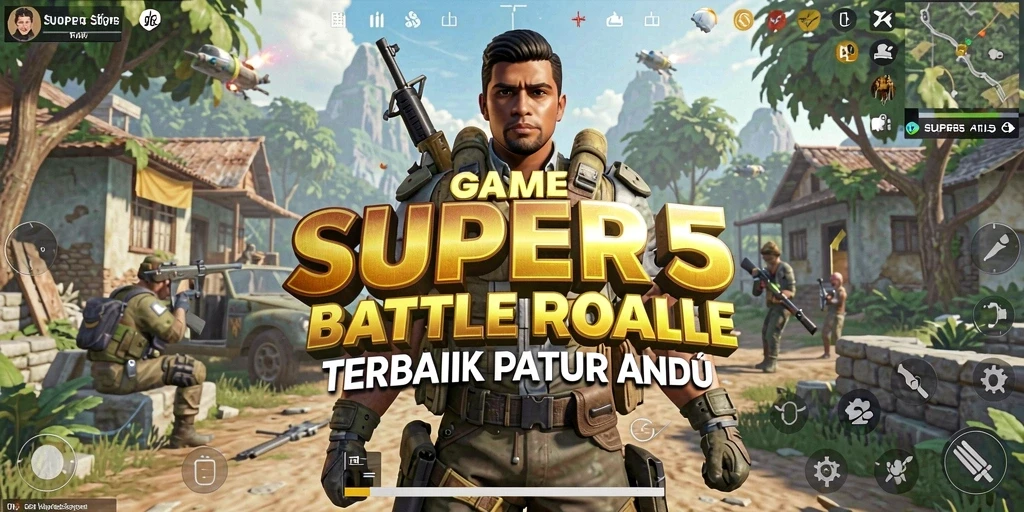 Tampilan gameplay menarik dalam pertempuran Battle Royale.