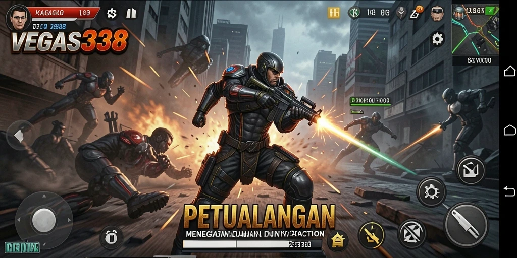 Gameplay action yang mendebarkan dan penuh tantangan.